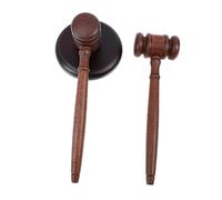 iplusmile Martello in Legno per Asta e Processo Martelletto da Giudice con Design Vintage Legno Naturale Resistente e Liscio per Avvocati Presidenti e Banditori