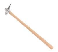 iplusmile Martello Ispezione Ferroviaria Portatile Leggero in Acciaio ad Alta Resistenza con Manico Ergonomico in Legno Strumento Professionale per Saldatura Miniera e Uso Esterno