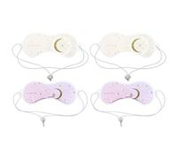 iplusmile Maschera Occhi per Stagione Calda in Pvc Cristalli di Ghiaccio in Gel Freddo Riutilizzabile 4 Pezzi Allevia Secchezza e Migliora Luminosità della Pelle, per Amici e Famiglie