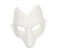 iplusmile Maschera Volpe da Te per Halloween Maschera Vuota da Dipingere Accessorio per Feste Materiale Stimola La Creatività e