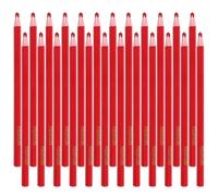iplusmile Matite Grasse a Cera Staccabili, 24 Pezzi, Rosse, Multiuso | Cartone e Vetro, Uso in Laboratorio e Sartoria, senza Temperare, Adatte a Legno e Artigiani