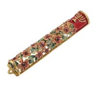 iplusmile Mezuzah con Pergamena Benedizione Sacra Targa Decorativa in Metallo per Porta Addobbo Hanukkah Religioso per Ingresso Casa Ornamento Murale Elegante e Resistente