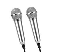 iplusmile Microfono Mini per Karaoke Smartphone e App di Canto Microfono da Registrazione Voce per Smartphone Karaoke Apps 2 Pezzi Funzione Plug And Play e Compatibilità Pc