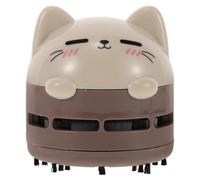 iplusmile Mini Aspirapolvere Portatile USB per Scrivania a Forma di Gatto, Design Multifunzionale Compatto in Abs, per Casa e Ufficio