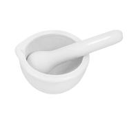 iplusmile Mini mortaio e pestello in porcellana, 60 mm, con beccuccio, mortaio e pestello, piccolo con asta di macinazione