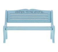 iplusmile Miniatura in Legno Blu per Casa delle Bambole Decorazione Retro per Mini Cortile Camera da Letto e Scena Parco Accessorio Sicuro e Duraturo per Regalo per Feste