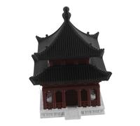 iplusmile Miniatura Padiglione Cinese Edificio Antico Decorazione Desktop Resistente Antisbiadimento per Acquario e Ufficio Scultura Architettura Tradizionale per Paesaggio Micro