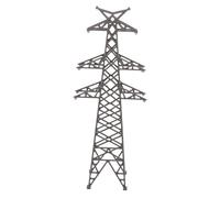 iplusmile Miniatura Torre Elettrica 1:100 18,8 CM Grigia per Modelli Ferroviari e Paesaggi Urbani, Accessori per Modellismo Architettonico e Hobby Didattici