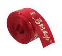 iplusmile Nastro Decorativo Anno del Cavallo 2026 Rosso e Oro, Poliestere | Scrapbooking e Casa, 2, 5cm X 10 Yard, Finitura Resistente e Taglio Facile