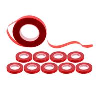 iplusmile Nastro per Legatrice da Giardino 10 Rotoli in PE Rosso | Alta Elasticità, Superficie Leggermente Adesiva, Non Lascia Residui, Ricambio Rapido per Macchine