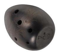 iplusmile Ocarina a 8 Fori in Terracotta Nera, Tonalità F, Suono Etereo e Bello, Facile da Suonare per Ragazzo Ragazza e Principianti, come Regalo Musicale