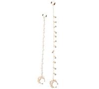 iplusmile Orecchini a Clip al Naso e Orecchini a Catena con Nappe in Stile Punk Set da 2 Pezzi in Design Art Deco Leggeri e Resistenti Accessori Moda per Donna per Uso Quotidiano e