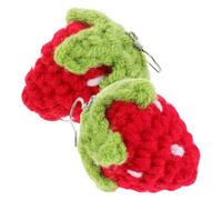 iplusmile Orecchini a forma di frutto fatti a mano in filato pendenti leggeri e creativi in stile giapponese kawaii accessori unici per donne e ragazze alle feste invernali