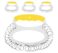 iplusmile Organizer per Chiavi da 28 Slot in Metallo, Portachiavi Portatile Elegante per Casa e Ufficio, Set da 4 Pezzi con Etichette per Identificazione Rapida e Organizzazione Compatta