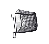iplusmile Organizer Scrivania in Ferro Nero Cestino Sospeso Multifunzione per Forniture Ufficio Compatibile con Piani Spessore