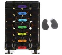iplusmile Organizer Settimanale Portatile Scomparti Per Pillole Mezzogiorno Per e Casa Inglese
