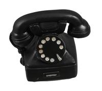 iplusmile Ornamenti per telefoni retrò Ornamento da scrivania per Telefono Arredamento del Telefono retrò Decorazioni per Piccoli Regali Telefono d'Epoca Ornamento del Telefono Resina Nero