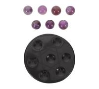 iplusmile Ornamento Sfera di Cristallo Sette Stelle per Scrivania, Decor | Ardesia Ossidiana e Ametista, Composizione a Sette Elementi, Uso Domestico in Soggiorno e Studio