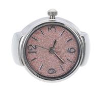 iplusmile Orologio Anello al Quarzo Digitale da Dito Unisex in Lega di Zinco Rosa Scala Digitale Chiara e Design alla Moda come per Amici a Festival Colore