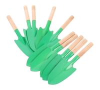 iplusmile Pale da Giardinaggio Portatile e Robusto Set 10 Pezzi in Ferro Manico in Legno Colore Casuale per Trapianto e Piantagione di Verdure e Piantine