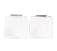 iplusmile Palette Di Trucco Portatili in Acrilico Trasparente, Set Da 2 Tavolozze Per Nail Art e Miscelazione Fondotinta Ergonomiche, Leggere e Facili Da Pulire Per Uso Professionale e Salone