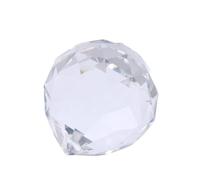 iplusmile Palla Decorativa in Cristallo Artificiale 80mm per Lampadari | Finitura Multi Sfaccettata, Riflette la Luce, Facile da Appendere, per Alberi di Natale e Tende