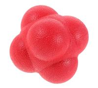 iplusmile Palla Esagonale da Allenamento Agilità 7,6 Cm in Silicone Rosso per Coordinazione Occhio-Mano, Attrezzatura per Reazione Sportiva Baseball, Tennis e Preparazione Atletica per