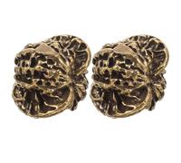 iplusmile Palline Cinesi per Esercizi la Mano in Ottone Massiccio Finitura Anticata Set da 2 Noci Artigianali per Anziani Decorazioni Cinesi per la Casa e Benessere delle Mani