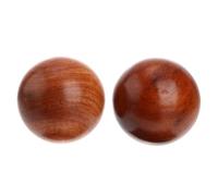 iplusmile Palline di Legno per Massaggio alle Mani 2 Pezzi, Sfera Rotonda Portatile per Terapia Fisica e Sollievo da Lesioni Muscolari Legno del Vietnam