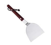 iplusmile Pancake Transfer Tool in Acciaio Inossidabile con Manico in Legno, Metal Pizza Server per Cucina e Flip di Omelette