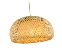 iplusmile Paralume in Bambù Intrecciato per Lampada a Sospensione Paralume di Ricambio in Rattan Multifunzionale per Lampade da Parete e da Tavolo Accessorio Decorativo in Stile Moderno