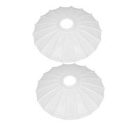 iplusmile Paralume in Ferro Plissettato Moderno 2 Pezzi Copri Lampadina Decorativo Nordico Per Sala Da Pranzo Corridoio Applique Da Parete