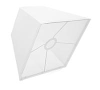 iplusmile Paralume Quadrato in Tessuto Lino Bianco Lampada da Tavolo e Paralume Sostitutivo con Design Staccabile Facile da Installare Decorazione Elegante e Ufficio