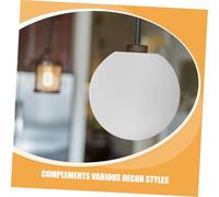 iplusmile Paralume Sfera Vetro Smerigliato Lampada da Tavolo e Diffusore Luce Morbida e Uniforme Facile Installazione e Pulizia Design Minimalista Versatile per Interni