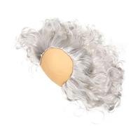 iplusmile Parrucca Calva Cosplay Divertente da Nonno per Uomo e Donna, Accessorio Costume per Festa, Carnevale e Teatro, Stile a Onde, Facile da Indossare, Aspetto Naturale