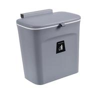 iplusmile Pattumiera da Appendere per Armadio Cucina con Scorrevole Contenitore per Rifiuti Design Montaggio Parete Adatta Spessore Colore Grigio Scuro