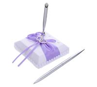 iplusmile Penna per Firma Matrimonio con Supporto Design Cuore Romantico Penna Sfera per Guest Book Ricevimento Portatile e Facile da Montare per Cerimonie e Feste