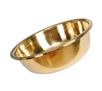 iplusmile Pentola in Acciaio Inossidabile Grandi Ciotole Di Miscelazione Utensili Da Cucina Insalatiera in Acciaio Inox Ciotole Per Cereali in Acciaio Inossidabile Ciotole Per Insalata D'oro
