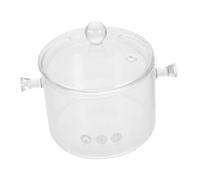 iplusmile Pentola Trasparente Borosilicato con Manici per per Resistente al e Facile da Trasportare per Piatti Quotidiani