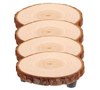 iplusmile per Vasi da in Legno Naturale con 2 Pezzi per e Base per Fioriere e Torte Sollevatore Stabile per Piante da Balcone