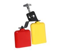 iplusmile Percussioni Dual Bell Bicolore con Campanaccio Mucche e Blocco Jam in Plastica Accessori Resistenti e Leggeri per Batteria per Bande Scolastiche Sul Palco