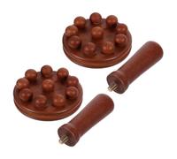 iplusmile Pettine Per Terapia in Legno Per Corpo 2 Pezzi, Massaggiatore Manuale Ergonomico Per Gambe, Braccia e Schiena, Strumento Resistente Per Trattamento Domestico e Terapeutico