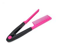 iplusmile Pettine V Shape per Capelli Spazzola Lisciacapelli Portatile con Setole Indolori Strumento Styling per Acconciature senza Nodi Adatto Tutti i Tipi di Capelli Colore Rosso