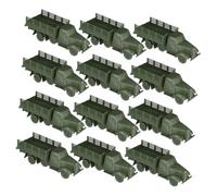 iplusmile Pezzi di Camion Giocattolo Decorativo di Sabbia Model Toy Truck Giocattoli per Veicoli da Costruzione Tavolo di Sabbia di Decorazione pp Dark Green
