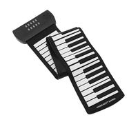 iplusmile Pianoforte Elettronico Pieghevole con Registrazione e Programmazione Tastiera Midi Portatile per Principianti Toni e Ritmi Batteria Integrata Design Arrotolabile per Trasporto