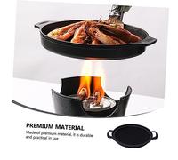 iplusmile Piastra Barbecue Antiaderente per Indoor Padella da Arrostire e Versatile Adatta Gas e Elettrici e Ristoranti