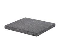 iplusmile Piastra in Pietra Lavica per Barbecue Superficie 16,8x15,5x1,5cm, Riutilizzabile per Grigliate di Carne e Verdure Durante Picnic Spontanei