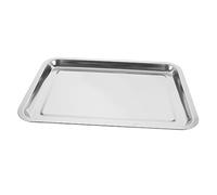 iplusmile Piastra per Griglia e Vassoio per Piatti in Acciaio Inox 36x27x2 Cm, Padella Lavabile e Sicura per Cucina, Resistente alla Ruggine e Adatta a Lavastoviglie