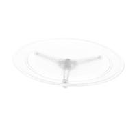 iplusmile Piatto Girevole in Vetro per Microonde con Anello e Supporto Rotante Silenzioso Resistente al Calore Facile da Pulire Compatibile con Vari Modelli di Forno a Microonde