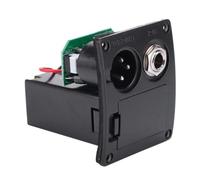 iplusmile Pickup per Chitarra Acustica Eq E-4t a Quattro Bande, Microfono Leggero in Plastica per Raccolta Suono Strumento Musicale Nero